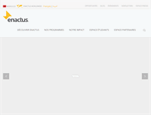 Tablet Screenshot of enactus-morocco.org